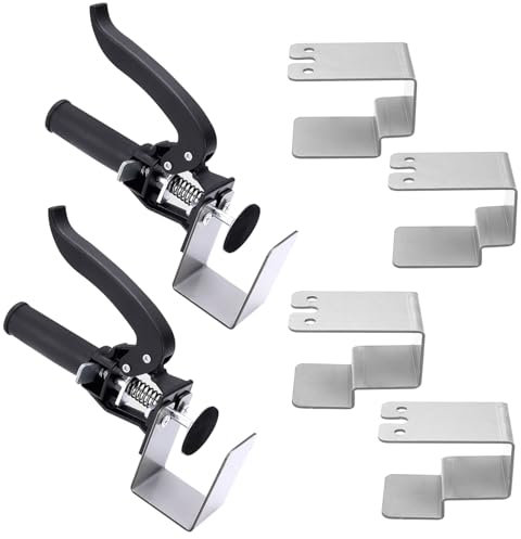 2 Pièces Serre-Tiroir Réglable, Robuste et Facile à Utiliser, Serre-Tiroir en C, Applications Polyvalentes, Pinces de Tiroir, pour le Travail du Bois, les Meubles (Noir)