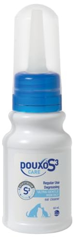 DOUXO® S3 CARE Ear Cleaner 60ml | Vet-Recommended & Clinically Proven | For Dogs & Cats | Gentle, Regular Use | Cleans & Removes Wax | Soothes, Protects & Hydrates Sensitive Ears