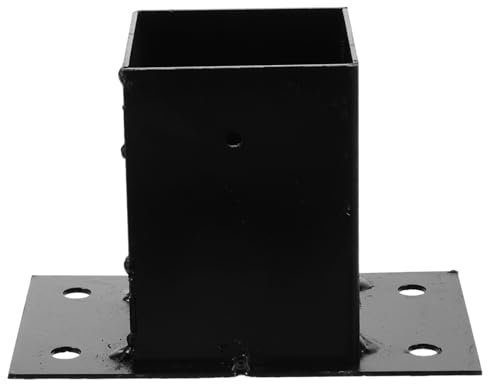 DOITOOL Base Per Montanti Di Recinzione Resistente Staffa Di Ancoraggio Per Cassetta Postale Supporto Per Ringhiera in Metallo Per Giardino e Casa