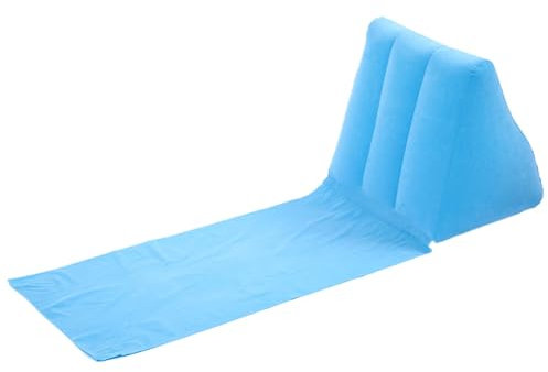 CGTQROVR Beach Lounge Stuhl Blasable Lounge Stuhl mit Luftbeutelunterstützung Tragbare Strandmatte leicht zu Falten aufblasbare Languse für Sonnenbade auf Reisecamping