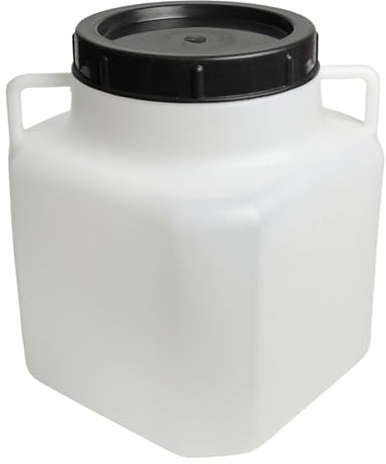 Food-Grade Plastic Barrel with Screw Lid – Fermentation & Storage Container for Food, Water, Pickling, Brewing – Durable & Lightweight, 5L to 40L (Medium - 10L)