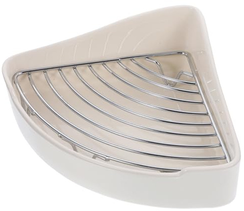 FONDOTIN Toilette Triangolare Vasino Sicuro in Ceramica e Facile da Pulire per Conigli e Porcellini D'india per Animali Domestici in Casa o Bagno