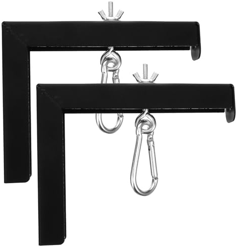 BESPORTBLE 2 pezzi Staffa per Videoproiettore Regolabile con Gancio Supporto da Parete per Schermo Proiettore Montaggio Soffitto Facile e Stabile per Casa Ufficio Aula