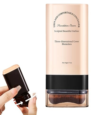 Corrector En Barra, Maquillaje En - Facial De Natural Con Brocha,Barras De Contorno, Maquillaje De Base Hidratante Para Diferentes Y Matices De Piel
