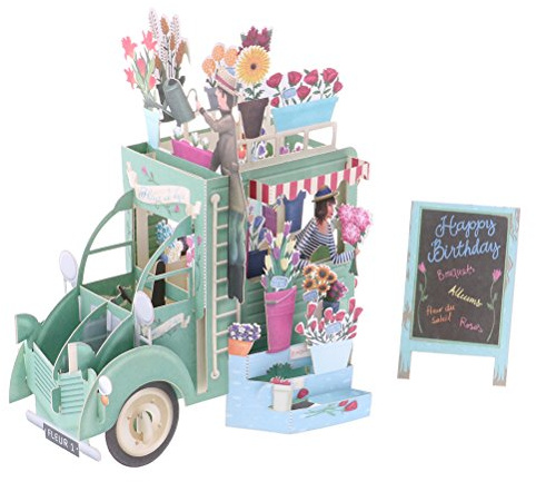 Bloomeet 3D Pop-Up Greeting Cards Handmade Flower Float Hollow Cut Loveing Card for Birthday to Your Lovers, Friends, with Envelope