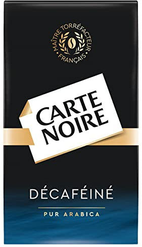 CARTE NOIRE - Café Moulu Carte Noire Décaféiné - Café Moulu Arabica - Goût Unique & Profond - Paquet de 250 g - Fabriqué en France