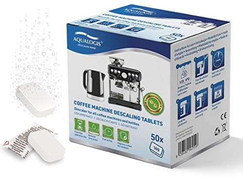 Pastiglie anticalcare grandi 16g per caffè Maschine e bollitore, compatibili con Tassimo Bosch Senseo Nespresso (50)