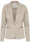 ICHI IHKATE BL Damen Blazer Kurzblazer Jacke Ein-Knopf-Blazer mit Stretch und Reverskragen, Größe:XL, Farbe:Doeskin (151308)