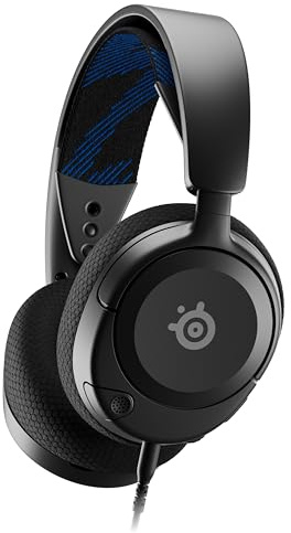 SteelSeries New Arctis Nova 1P Multi-System Gaming wired Headset — Hi-Fi Drivers — 360° Spatial Audio — Comfort Design — Durable — Lightweight—Noise-Cancelling Mic — PS5/PS4, PC, Xbox, Switch - Black