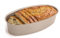 Brotbackform Kastenform 23 x 12 x 5 cm Oval Gold Karbonstahl Antihaftbeschichtung Toastform Brotform Kuchenform für Brot Backen Zubehör, Auflaufform