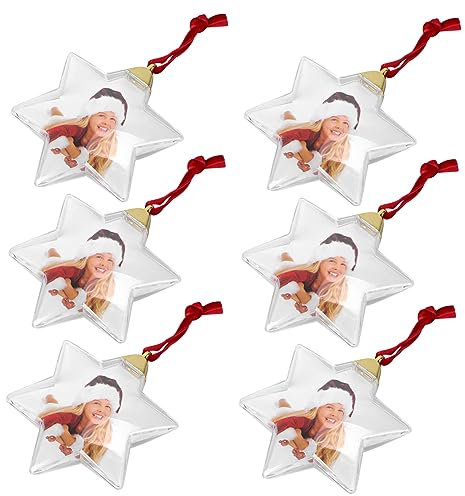 TOPBATHY Foto Craft Decor 6 Stück Kunststoff Hängende Ornamente Foto