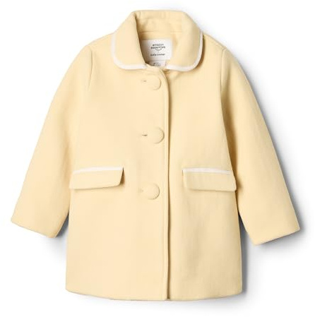 Amazon Essentials x Sofia Grainge Abrigo de Lana Niña, Beige, 4 años