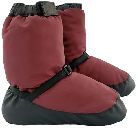 TuttoDanza - Scaldapiedi Punte Danza Classica Stivaletti Ballerina Scarpe scalda Piedi (Bordeaux, L 39-41)