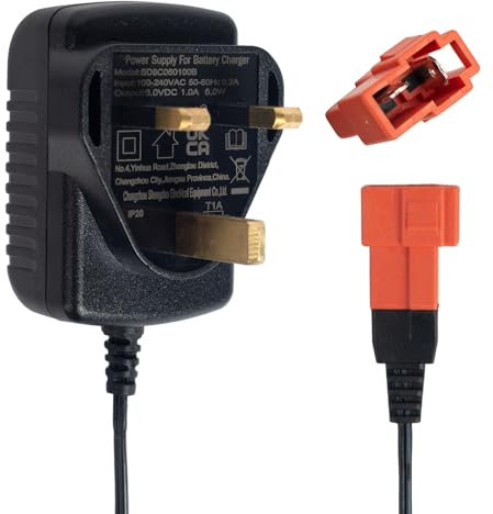 Kid Trax Disney Frozen Mickey Minnie Mouse Racer Quad BMX X6 Audi R8 6V Charger for Kids Ride On Car, 6 Volt Battery Charger for Ride on toys