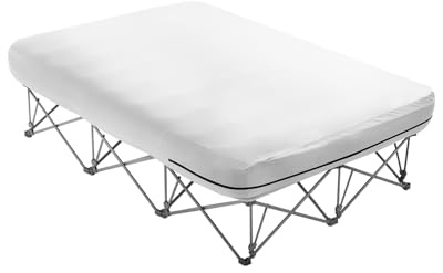 VEVOR Luftmatratze Twin mit Rahmen, Aufblasbare Matratze für 2 Personen mit Pumpe und Rolltasche, max. 272 kg, Schnell Aufblasendes Luftbett für Zuhause, Gäste und Camping, 2000x1505x580 mm