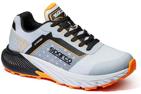 Sparco - Zapatillas S-Park Salou - Malla Transpirable Sin Costuras - Entresuela De Phylon Suave - Suela De Caucho Nitrilo FO+HRO - Plantilla Extraíble Antiestática - Talla 39 - Negro