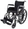 Mobiclinic, Silla de ruedas plegable, S220, Extracción rápida pulsando un botón, Premium, Asiento 46cm, Reposapiés y reposabrazos abatibles, Palanca freno, Resistente, Color negro
