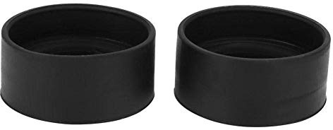 Cubierta del Ocular, 2 Piezas Protector de Ocular Goma Suave Plana/Oblicua para Microscopio Estéreo, Prismáticos