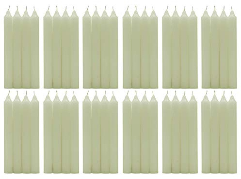H HANSEL HOME Vela de Mesa Multiples Colores 17,5 cm (Crema, 48 Velas)