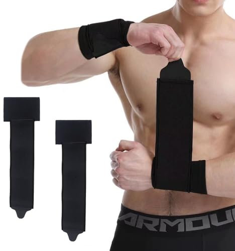 DKDXID 1 Paar Elastische Handgelenkbandage Handbandage Handgelenk Bandagen Fitness Handgelenkstütze Verstellbare Handgelenk Schoner mit Klettverschluss Wrist Wrap für Sehnenentzündung,Sport-Schwarz