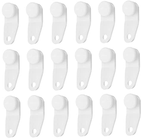 Diapositivas para barra transversal de cortina, cortina de ducha de repuesto, diapositivas transversales a presión, 100 piezas, diapositivas para barra transversal, barra deslizante para cortina de du