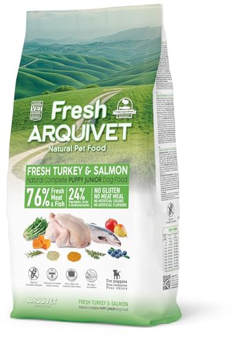 Arquivet Fresh Puppy Junior Pavo & Salmón 10Kg - Pienso Semihúmedo