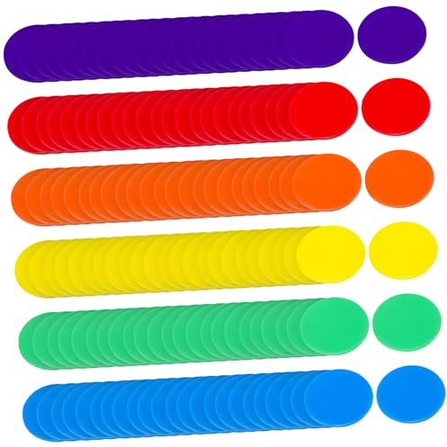 BCOATH Farbige Spielchips Für Bingo Und Poker Set Aus Roten Blauen Grünen Gelben Und Orangefarbenen Chips Perfekt Für Partyspiele Und Zählspiele Spielmarken Und