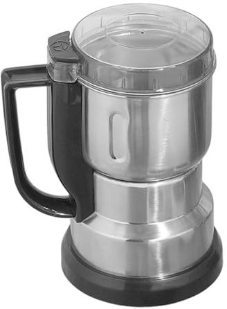 Elektrisk kryddkvarn fint pulver, elektrisk kaffekvarn, pulverkvarn i rostfritt stål elektrisk kryddkvarn, liten kvarn för spannmålsmatkvarn och