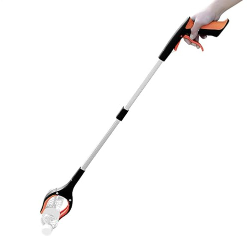 manhegari Robuster Greifer – Faltbarer Streupicker – Greifzange – Greifzange 83 cm, Müllsammler leicht für Senioren