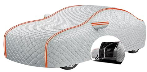 Housse Anti-grêle pour Chevrolet Camaro, Imperméable et Respirante Doux Couverture Anti-grêle avec Fermeture éclair Tissu Oxford Garage Extérieur Couverture complète