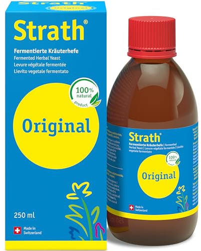 Strath Original Liquid Herbal Health Tonic - 61 Vital Nutrients, Vitamins, Minerals & Amino Acids, Swiss Made Natural Supplement Yeast, Daily Nutritional & Digestion Support Multivitamins for Adults