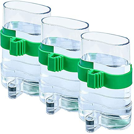 3 Piezas Comedero Automático para Pájaros, Dispensador de Alimentos y Agua Potable para Mascotas, Aves, Loros y Palomas