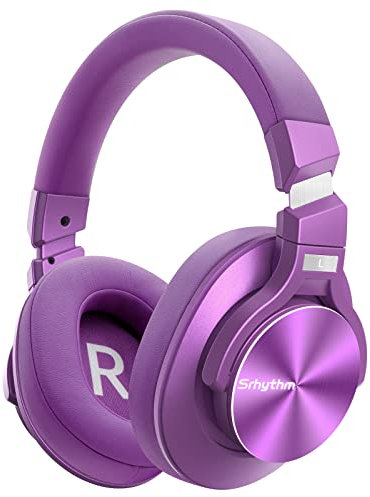 Srhythm NC75 Pro Active Noise Cancelling Headphones Bluetooth 5.0,Over-Ear Headset with Build-in Microphone,Hi-Fi,40 Hours Playtime for all Bluetooth Devices