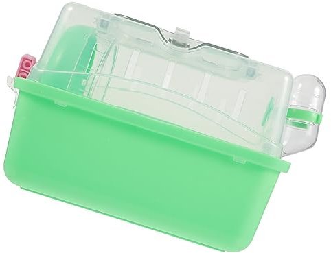 DOITOOL Hamsterkäfig Groß Mit Trinkflasche Und Laufrad Für Hamster Ratten Haustier Käfig Kleiner Für Mäuse Rennmäuse Haustiervilla Mit Abnehmbarer Wanne Und Einrichtungen Zum Spielen Und e