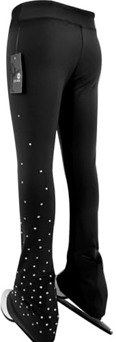 LIUHUO - Pantalones de Patinaje artístico para niñas, Transpirables, para Practicar la Cintura elástica cómoda