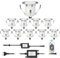 DarisingSun 10 Kit Spots Extérieur Encastrable LED pour Terrasse Enterré Plafonnier,LED Encastrable 0.1W~0.3W IP67 DC12V Etanche,Lampe Extérieur Pour Chemin,Escalier,Piscine,Cour,Salle de Bain RGB