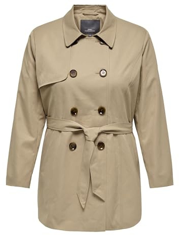 Only Carmakoma dam carvalerie trenchcoat OTW Noos, ingefära root, s, ingefära root, S