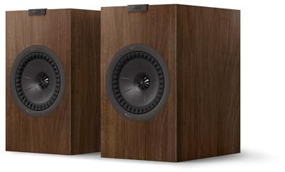 KEF Q3 Meta Altavoces de sobremesa pasivos HiFi, Nogal | Música | Televisión y Home Cinema | Gaming | Reflector de Graves bidireccional | Transductor Uni-Q de 16,5 cm con Mat