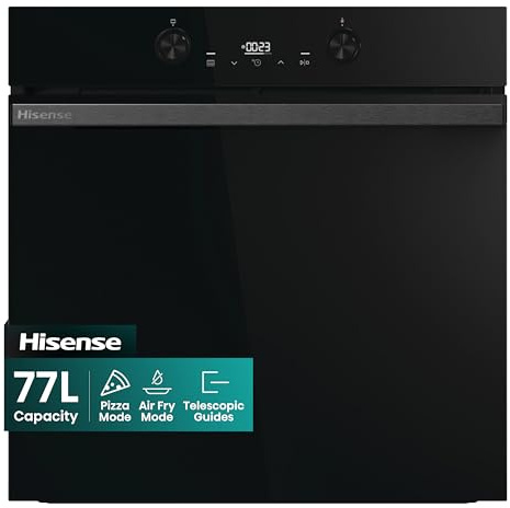 Hisense Hi4 BlackLine BI64223ADBGUK Built In Electric Single Oven - Jet Black - A Rated