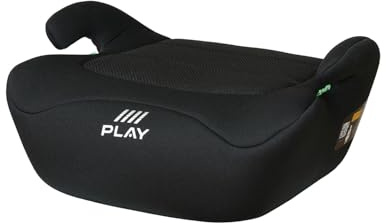 Play Alzador Coche Niño Belt Three de 6-12 años,125-150cm, Grupo 3, Instalación universal con cinturon seguridad, Elevador Coche de fácil instalación, Color Negro (Black Safe&Go)