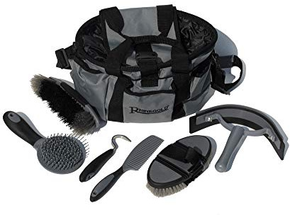 Rhinegold Grooming Bag with Kit - Grey