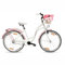 Goetze Style 26 Zoll Damen Citybike, 17 Zoll Tiefeinsteiger Rahmen, 1-Gang Rücktrittbremse, V-Bremse vorne, LED-Beleuchtung, Gepäckträger, Rattankorb, Komfortsattel, mit Ständer & Klingel