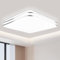 VIPMOON 12W LED Ceiling Light, 1080lm Double Silver Edge Flush Bath Ceiling Lights, 6500K Cool White, Indoor Ultra-Thin Silver-Rimmed Square Ceiling Lights for Bedroom, Passage, Kitchen