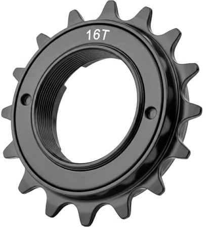 Hycline Single Speed Bicycle Freewheel 16T, Bike Freewheel - BLACK