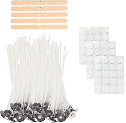 Kerzendochte für Kerzen, 100 Stück Dochte Kerzen Selber Machen Set. Längen 10 cm & 15 cm