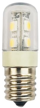 Illuminazione KJXP, Confezione da 50 lampadine LED a mais AC220V T18S 1W E12/E14/E17 for frigorifero(Warm white,E17)