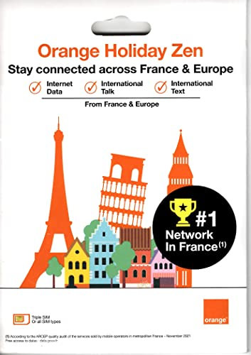 Orange Holiday Europe - 3GB Internet Data in 4G/LTE (Currently 12GB Promotion) + 30mn + 200 Texts from 30 Countries in Europe to Any Country Worldwid