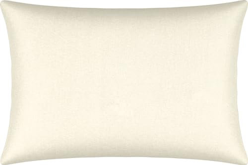 Erwin Müller Kissenbezug, Kissenhülle Single-Jersey Murnau - wollweiß Größe 40x60 cm - bügelfrei, strapazierstark, elastisch, mit Reißverschluss