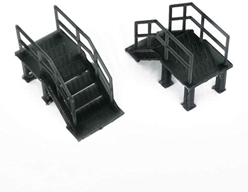 Outland Models Railroad Scenery Eingangstreppe Fechten (breit) x2 Maßstab 1:87 HO