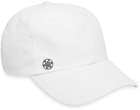 Gaiam Classic Fitness Hat, Ponytail Cap, Women (White)